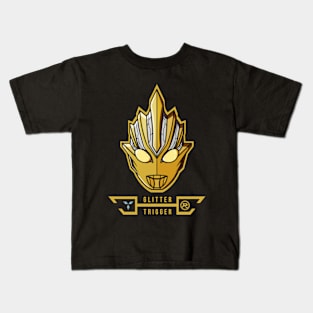 ULTRA HERO TRIGGER ( GLITTER TRIGGER ETERNITY ) GOLD Kids T-Shirt